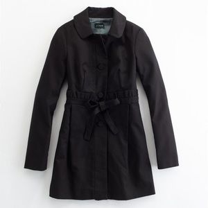 JCREW Ruffle Gamine Coat